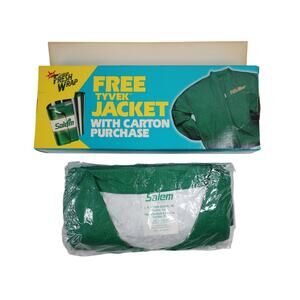 Vintage 90s Salem Cigarettes Fresh Wrap Tyvek Jacket
